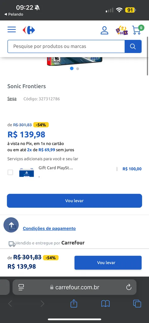 Imagem na descrição da promoção