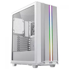 Gabinete Gamer Gamemax Precison, ARGB, 8808, White, Mid Tower, Vidro Temperado, E-ATX, Sem Fonte, Com 5 Fans