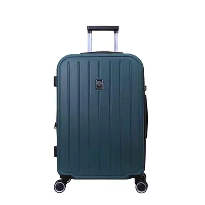 (PRIME) Mala de Viagem Média Chicago 23kg Rígida ABS com 4 Rodas duplas 360º e Trava de segredo númerico TSA, Verde Musgo, Santino