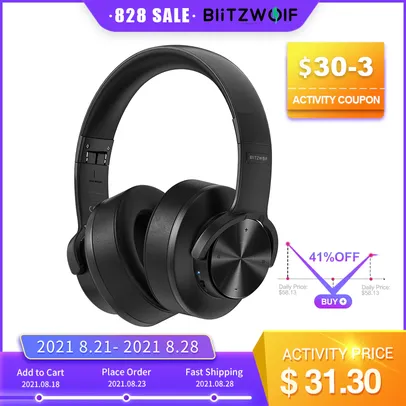 BlitzWolf BW HP2 Bluetooth compatible V5.0 Headphones Wireless Headset