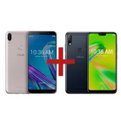 Zenfone Max Pro (M1) 4GB/64GB Prata + Zenfone Max Plus (M2) 3GB/32GB Preto