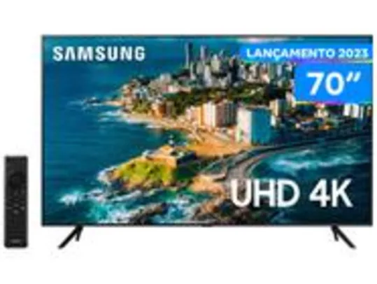 Smart TV 70” UHD 4K LED Samsung 70CU7700 