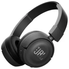 Fone de Ouvido Supra Auricular Com Microfone Bluetooth JBL T450 Preto - R$135,90