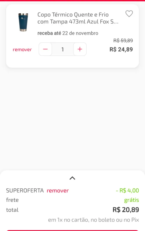 Imagem na descrição da promoção