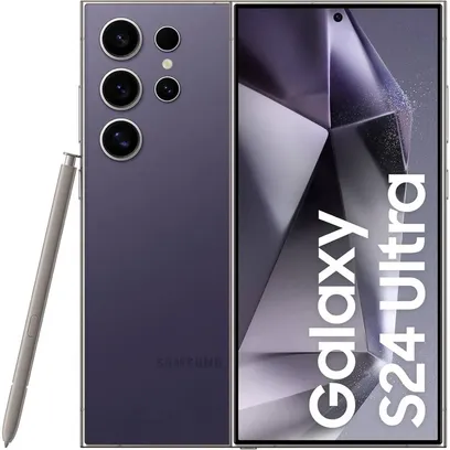 Foto do produto Smartphone Samsung Galaxy S24 Ultra 512GB 5G - Titânio Violeta, Com Caneta S Pen, Galaxy AI, Câmera Quadrupla 200MP + Selfie 12MP, Ram 12GB, Tela 6.8"
