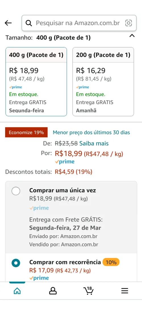 Imagem na descrição da promoção