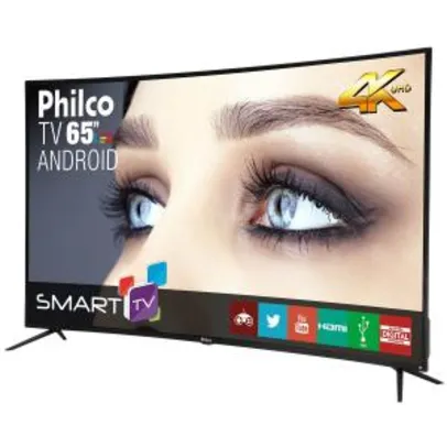 [Loja Física - Hipermercado Extra] Smart TV Philco Led 65" 4K Android Curva PTV65A16SA - R$3699