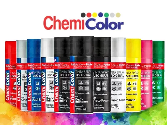 [Diversas Cores]Tinta spray uso geral interno e externo secagem rápida