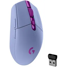 Mouse Gamer Sem Fio Logitech G305 LIGHTSPEED com 6 Botões Programáveis e Até 12.000 DPI - Lilás