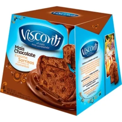 Panettone Mais Chocolate Visconti - 500g - R$ 9,99