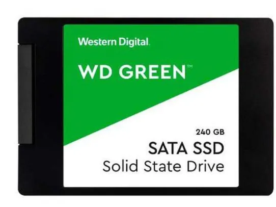 [C.Ouro] SSD 240GB Western Digital SATA 2,5” | R$246