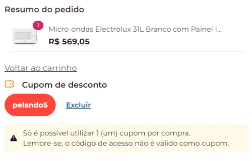 Imagem na descrição da promoção