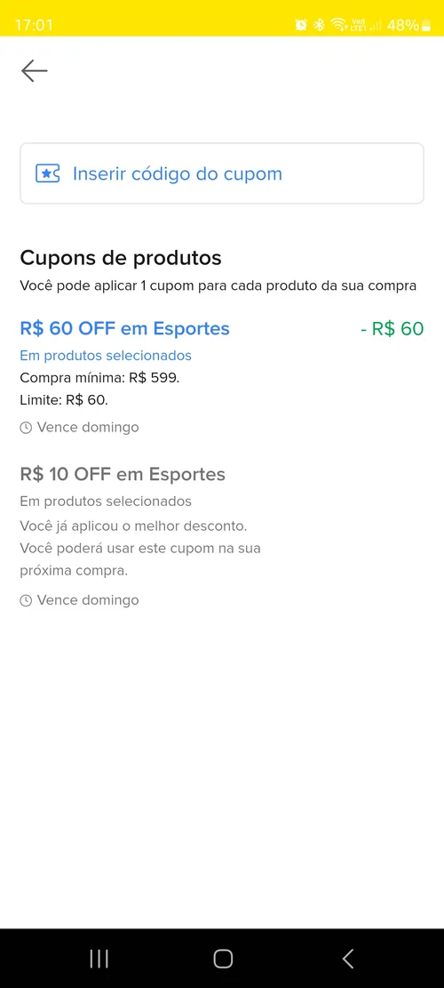 Imagem na descrição da promoção