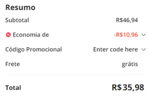 Imagem na descrição da promoção