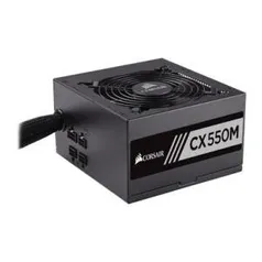 Fonte Corsair 550W 80 Plus Bronze Semi Modular CX550M - R$427