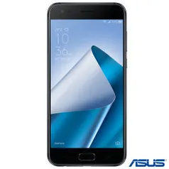 Zenfone 4 Preto Asus, com Tela de 5,5”, 4G, 128 GB e Câmera de 12+8 MP - ZE554KL2 - UXZE554KL2PTO_PRD - R$1266