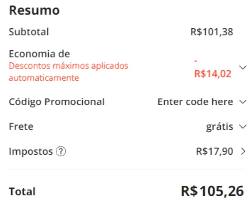 Imagem na descrição da promoção