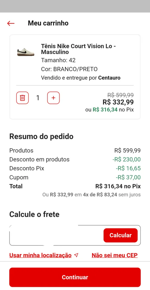 Imagem na descrição da promoção