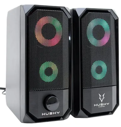 [APP]Caixa de Som Gamer Husky Gaming Storm, Preto, 6W, USB / P2, Rainbow CX