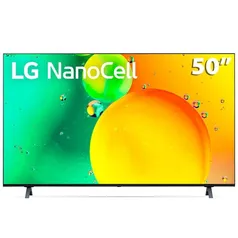 Smart TV 50" LG 4K NanoCell 50NANO75 HDMI 2.0, Nvidia GEFORCE NOW, ThinQ AI, Smart Magic, Google, Al