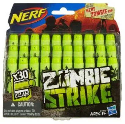 Refil Nerf Zombie 30 Dardos Hasbro Verde | R$30