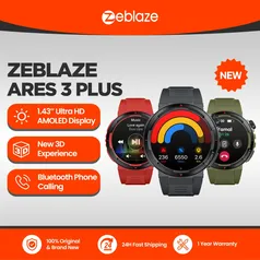 [ Taxa Inclusa | APP | G PAY | Moedas R$ 88 ] Novo Smartwatch Zeblaze Ares 3 Plus