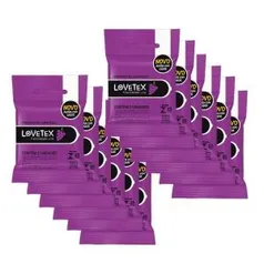 Kit 36 Preservativos Lovetex Sabor Uva - Menta ou Morango ( 1° Compra )