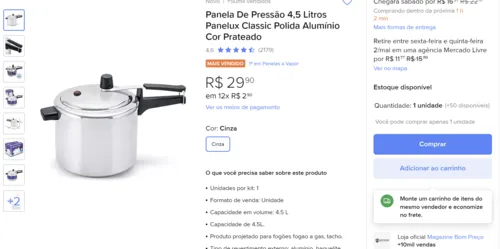 Imagen na descrição da promoção