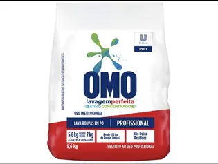 [Cliente Ouro] Sabão em Pó Omo Lavagem Perfeita Concentrado - Profissional 5,6kg - Sabão em Pó