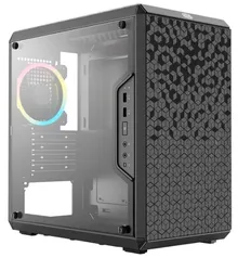 Gabinete Gamer Cooler Master Masterbox Q300L Rainbow, 1 Fan, Preto, MCB-Q300L-KANN-S01