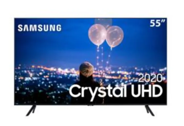 Smart TV LED 55" UHD 4K Samsung 55TU8000 Crystal UHD | R$ 2.944