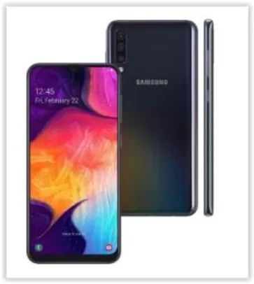 Smartphone Samsung Galaxy A50 Preto 64GB por R$ 1169