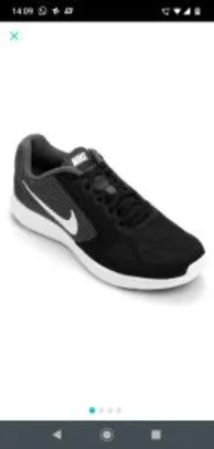 Tênis Nike Revolution 3 Masculino - Preto e Cinza - R$125