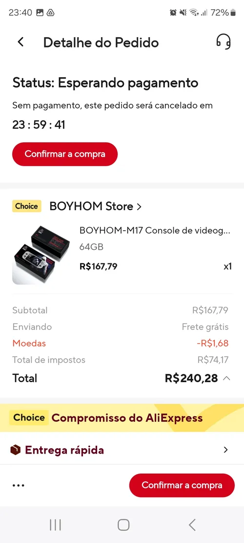 Imagem na descrição da promoção