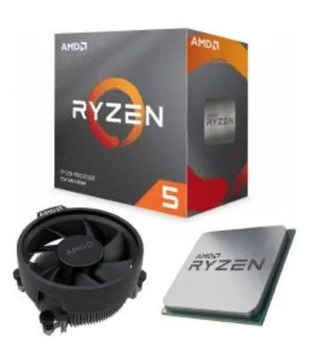 Processador AMD Ryzen 5 3600 Cache 32MB 3.6GHz (4.2GHz Max Turbo) AM4 Sem Vídeo | R$ 1.206