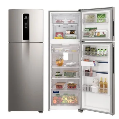 Geladeira Electrolux Inverter, Frost Free, Auto Sense, 390 L, Inox Look - IF43S