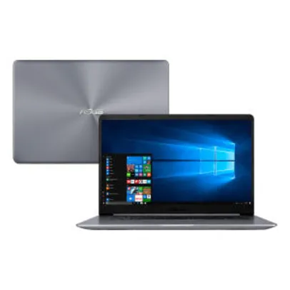 Notebook Asus Intel Core i7 8GB 1TB Windows 10 Home Tela 15.6" X510UR-BQ167T Cinza R$2.943