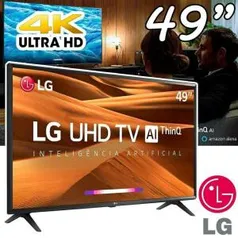 [AME R$ 1496] Smart TV Led 49" LG 49UM7300PSA Ultra HD 4K Thinq AI