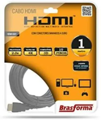 (Prime) Cabo HDMI 2. 0 HDMI-500 | R$9