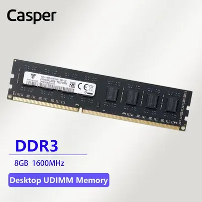 [R$82 MOEDAS /R$20 CADA] 4X Memória Ram  DDR3 Casper 8GB 1600Mhz