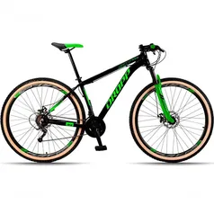 Bicicleta 29 Dropp Sx Evo 21V Câmbio Shimano Preto+Verde e Outras Cores na descrição