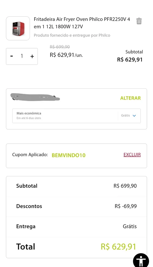 Imagem na descrição da promoção