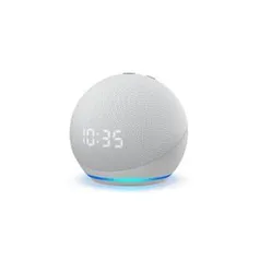 Echo Dot 4a geracao Smart Speaker com Relogio e Alexa - Cor Branca | R$314