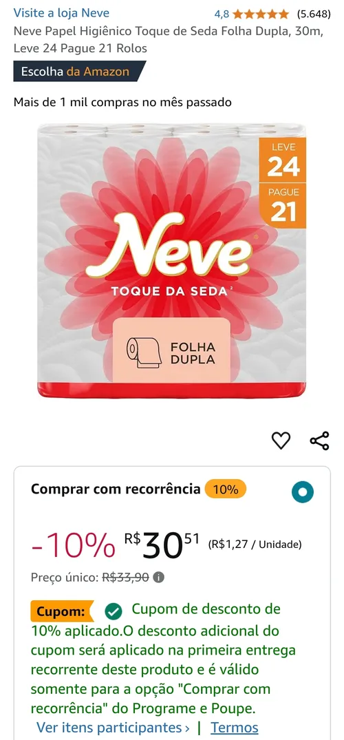 Imagem na descrição da promoção