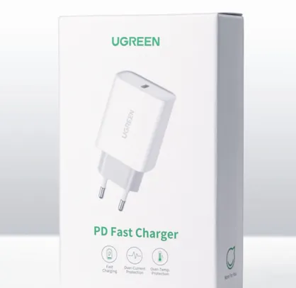 Ugreen Carregador 30w Pd Carregamento Rápido Usb Tipo C