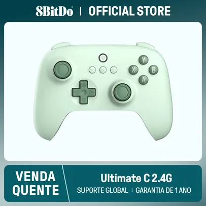 Controle 8BitDo Ultimate C Wireless 2.4G, PC, Steam Deck