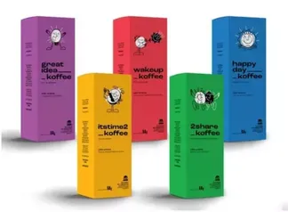 Cápsula De Café 5 Variações De Aromas Koffeeklub 50 Un.