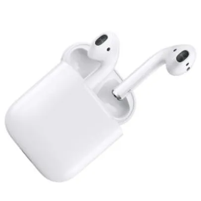 FONE DE OUVIDO APPLE MMEF2BE/A AIRPODS BLUETOOTH BRANCO - R$1095