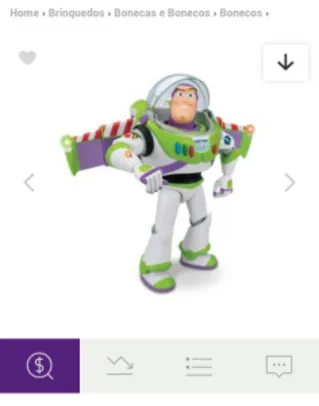 Boneco Buzz Lightyear Toy Story 64011 - Toyng | Comparar preço  por R$ 59