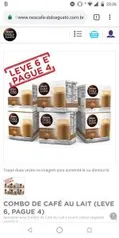 COMBO DE CAFÉ AU LAIT (LEVE 6, PAGUE 4) | R$80